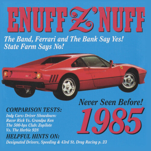 Enuff Z'nuff 1985 (Blue & Red Starburst) (Colored Vinyl, Blue, Red, Reissue) Blue