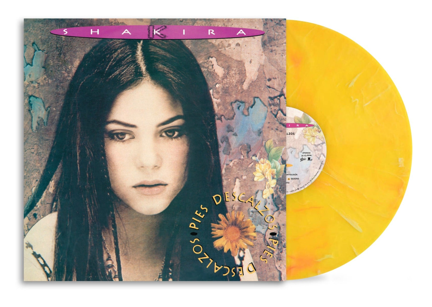 Shakira Pies Descalzos (30Th Anniversary Vibrant Yellow W/Red Swirl Marble Colored Vinyl)